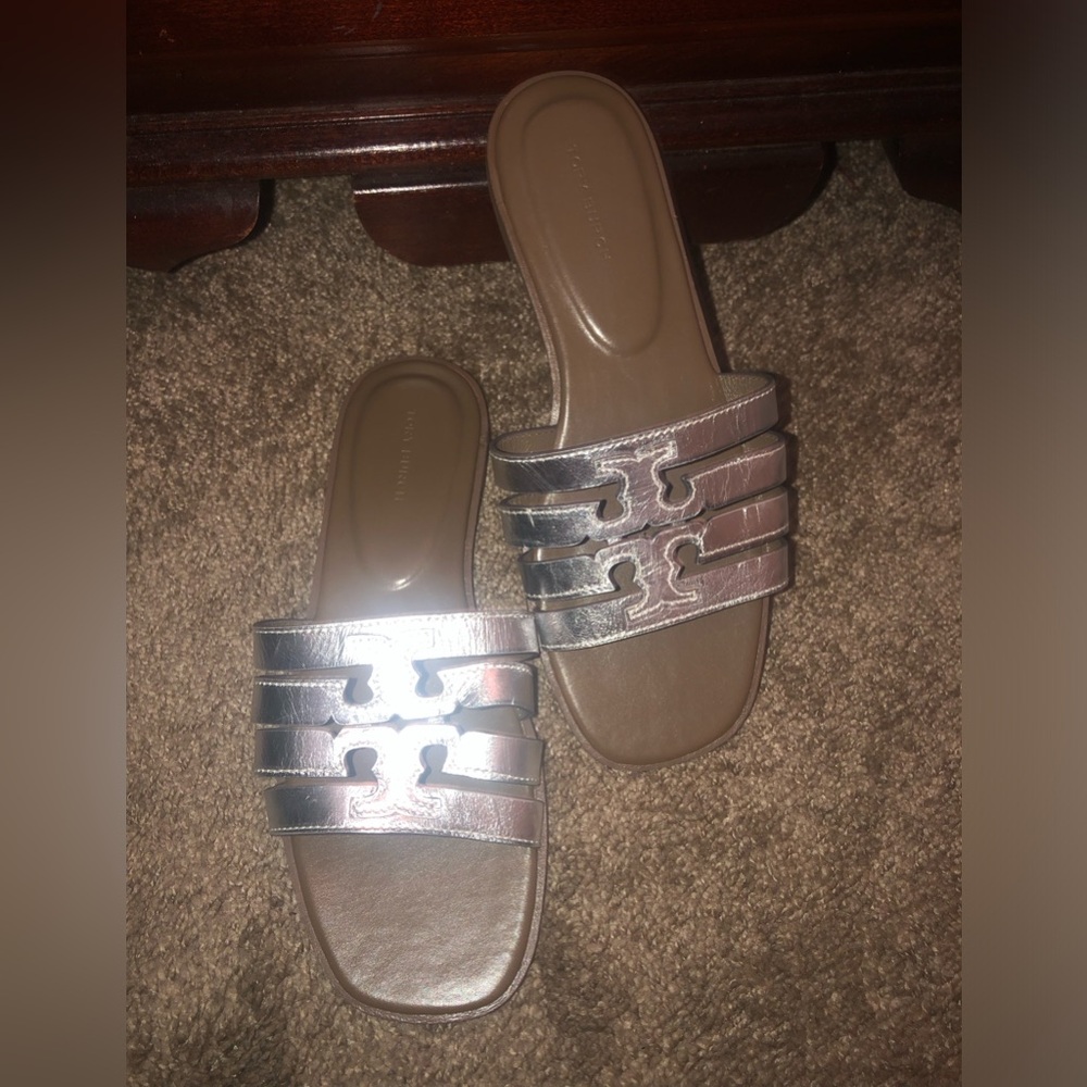 Tory Burch Ines Cage Slides - Picture 3 of 10